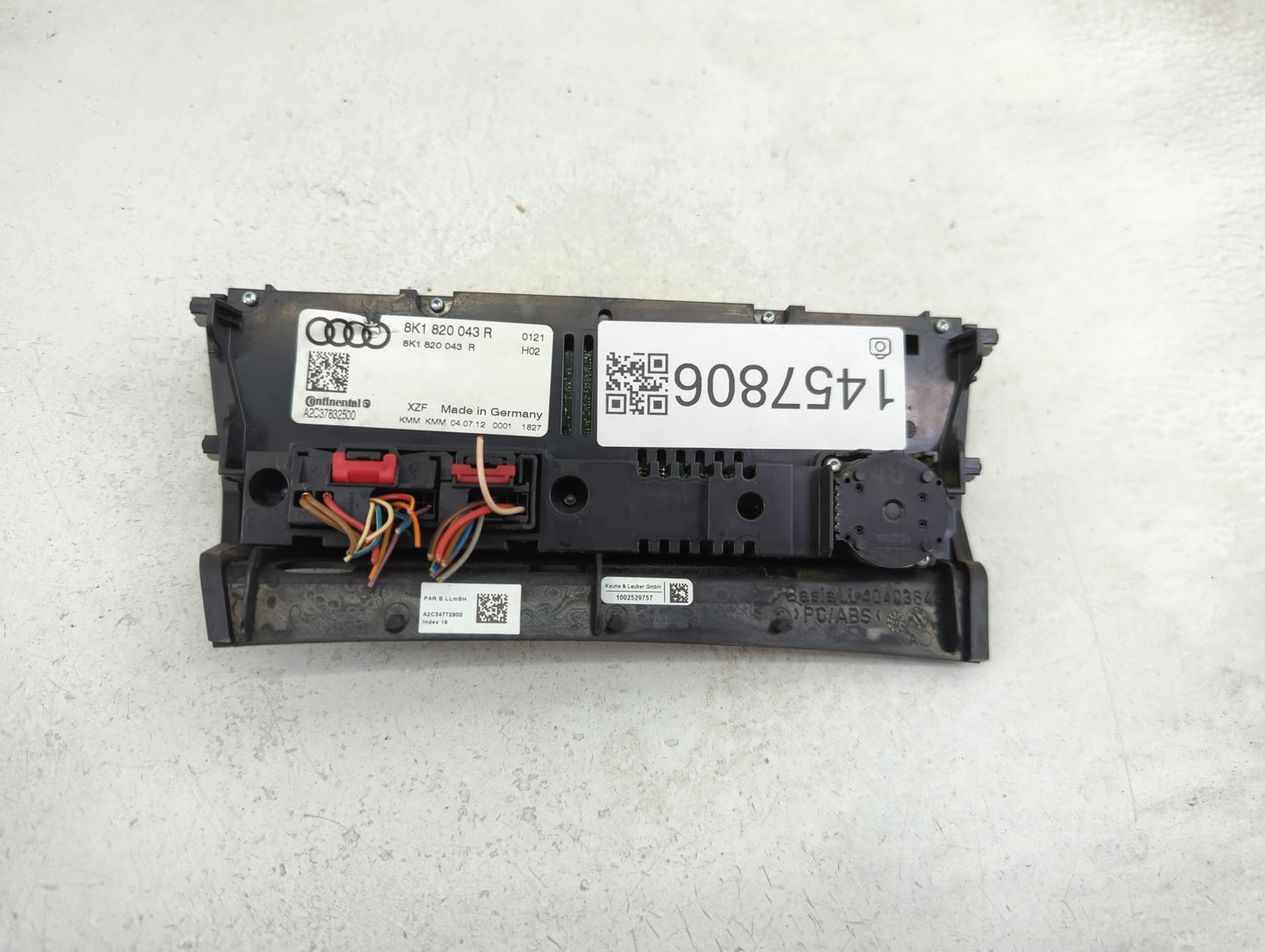 2013-2016 Audi A4 Climate Control Module Temperature AC/Heater Replacement P/N:8K1 820 043 R Fits Fits 2013 2014 2015 2016 2