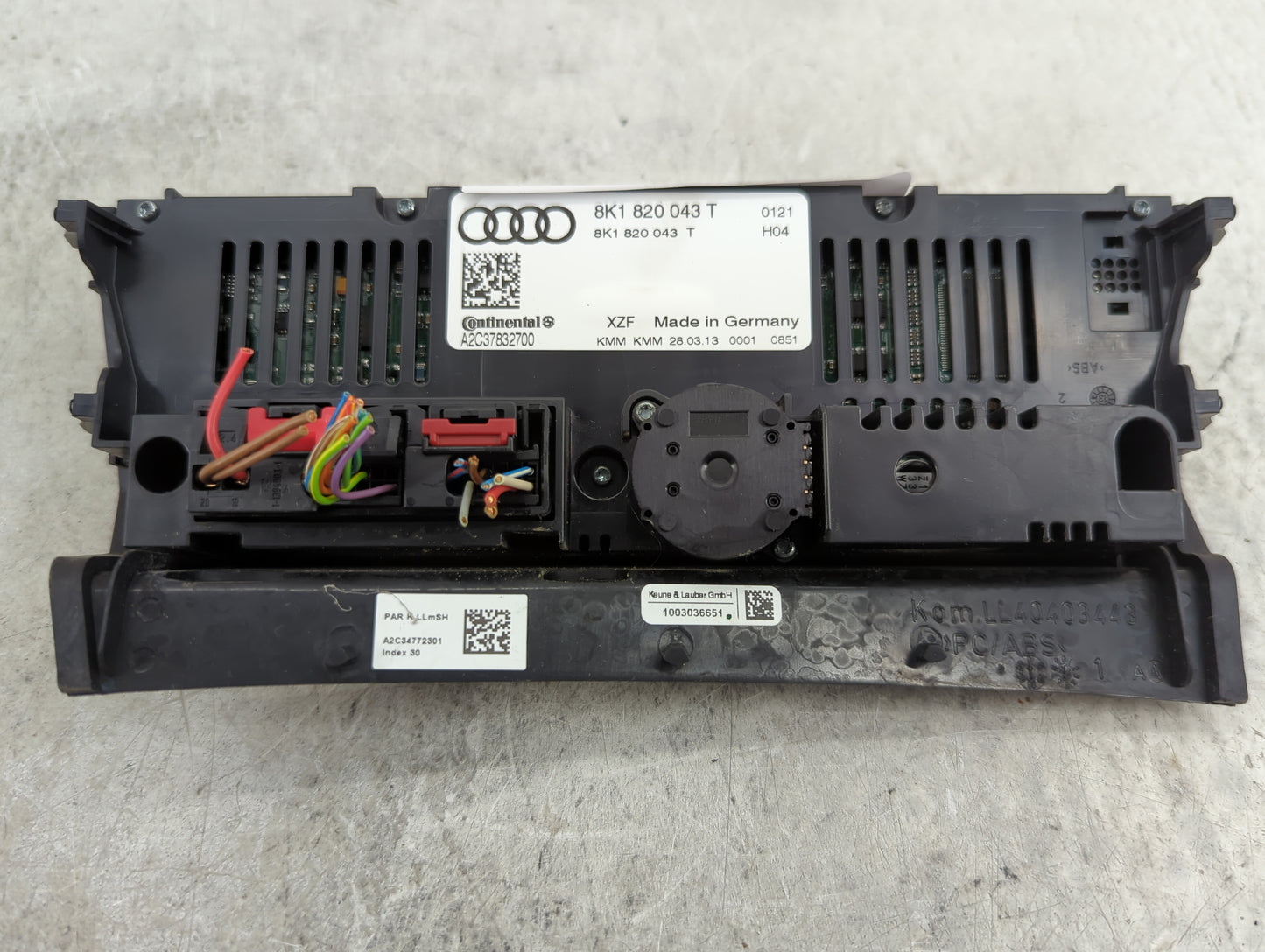 2013-2016 Audi A4 Climate Control Module Temperature AC/Heater Replacement P/N:8K1 820 043 T Fits Fits 2013 2014 2015 2016 2