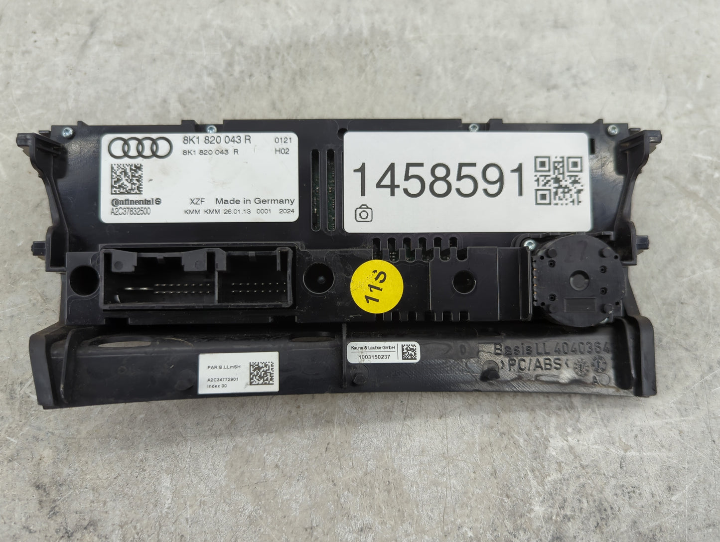 2013-2016 Audi A4 Climate Control Module Temperature AC/Heater Replacement P/N:8K1 820 043 R Fits Fits 2013 2014 2015 2016 2