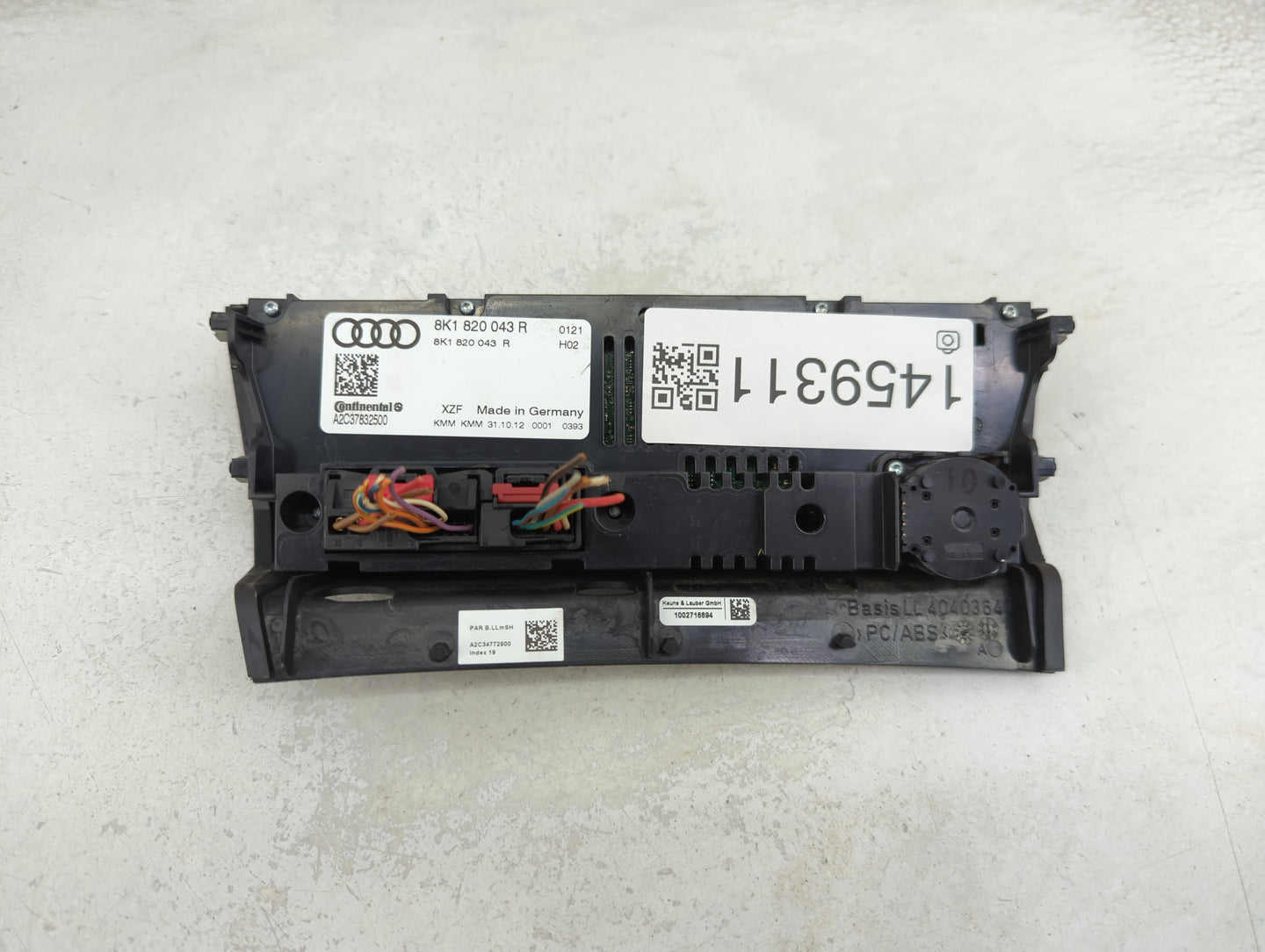 2013-2016 Audi A4 Climate Control Module Temperature AC/Heater Replacement P/N:8K1820043R A2C37832500 Fits OEM Used Auto Par