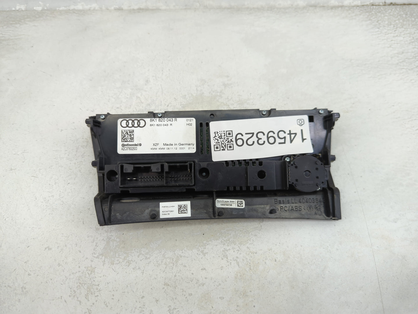 2013-2016 Audi A4 Climate Control Module Temperature AC/Heater Replacement P/N:8K1820043R A2C37832500 Fits OEM Used Auto Par