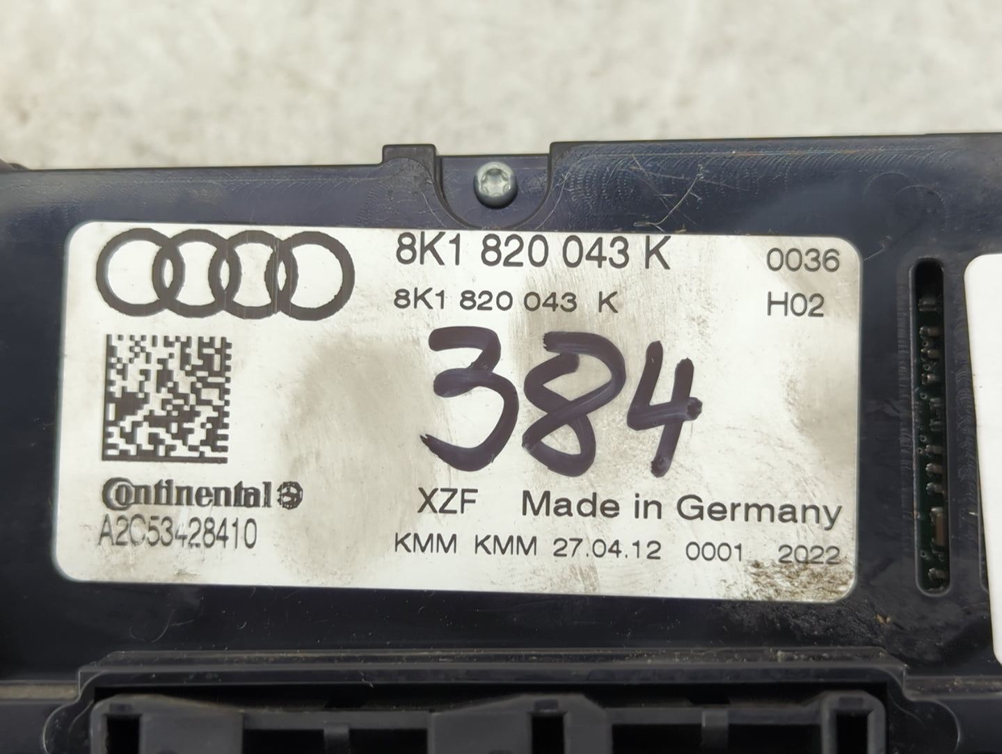 2013-2016 Audi A4 Climate Control Module Temperature AC/Heater Replacement P/N:8K1 820 043 K Fits Fits 2013 2014 2015 2016 2