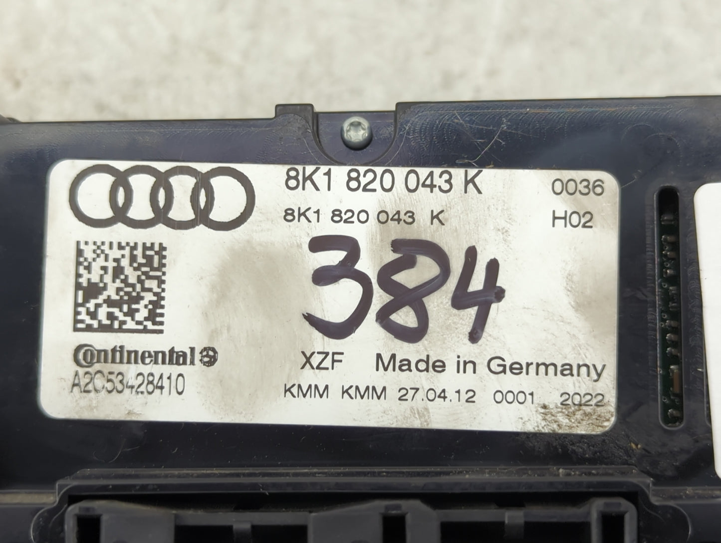 2013-2016 Audi A4 Climate Control Module Temperature AC/Heater Replacement P/N:8K1 820 043 K Fits Fits 2013 2014 2015 2016 2