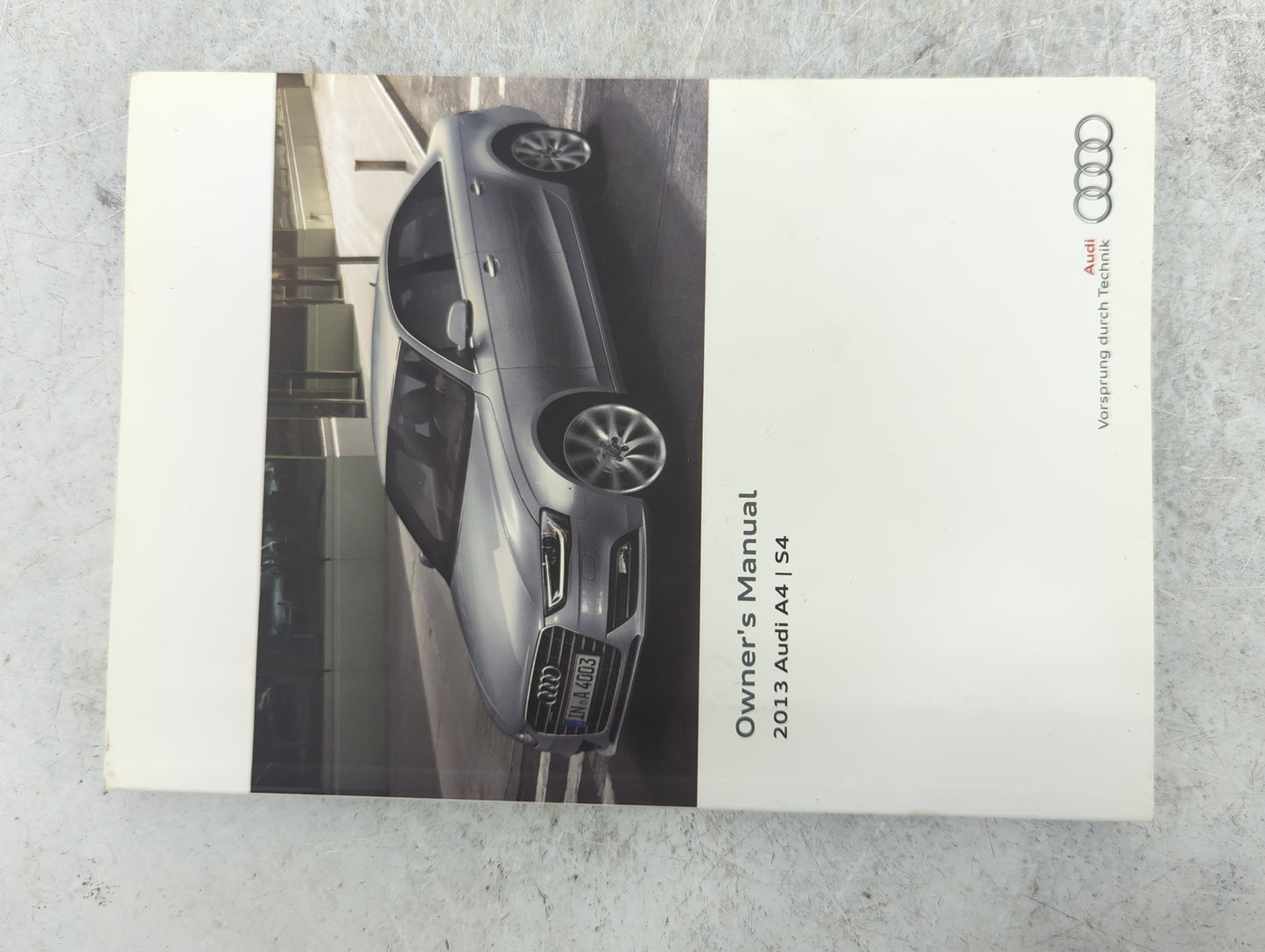 2013 Audi A4 Owners Manual Book Guide P/N:131.561.8K0.23 1315618K023, 121.566.8RA.21, 1215668RA21 OEM Used Auto Parts - Oemu