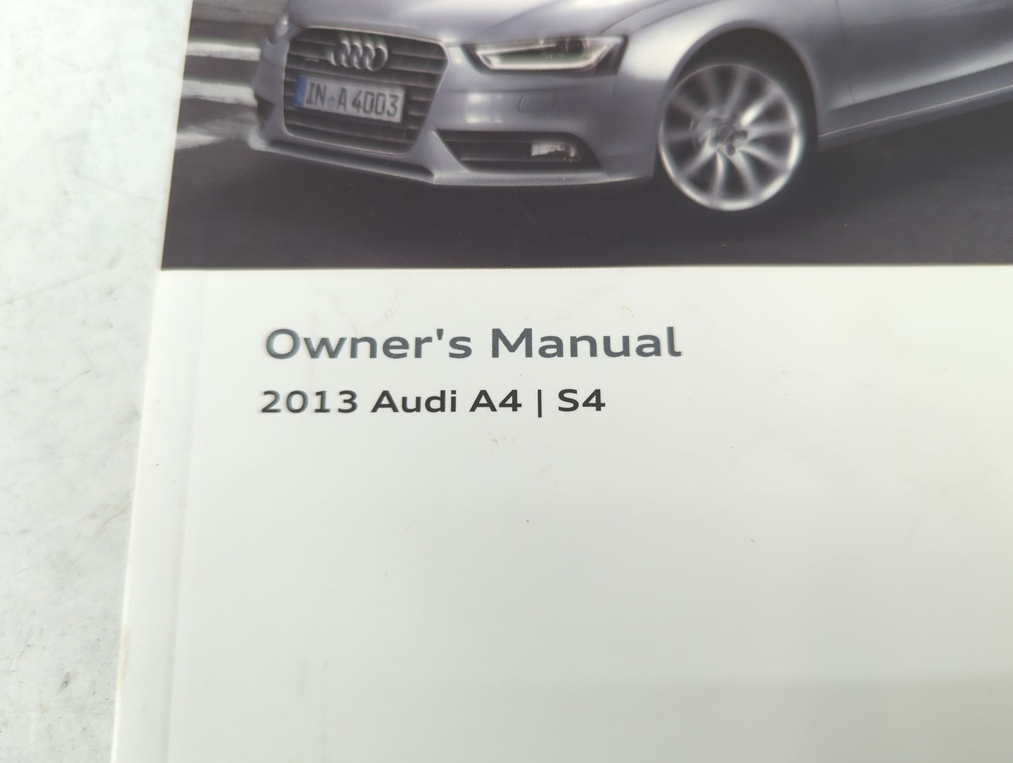 2013 Audi A4 Owners Manual Book Guide P/N:131.561.8K0.23 1315618K023, 121.566.8RA.21, 1215668RA21 OEM Used Auto Parts - Oemu