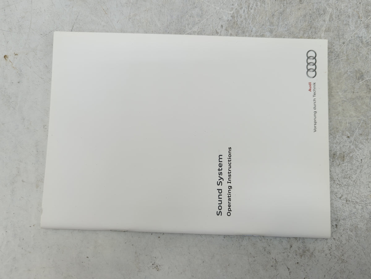 2013 Audi A4 Owners Manual Book Guide P/N:131.561.8K0.23 1315618K023, 121.566.8RA.21, 1215668RA21 OEM Used Auto Parts - Oemu
