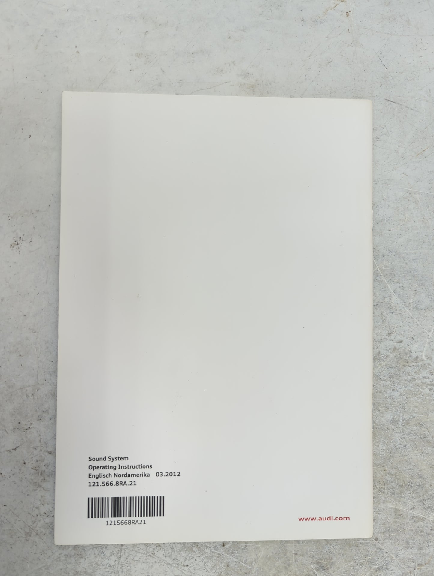 2013 Audi A4 Owners Manual Book Guide P/N:131.561.8K0.23 1315618K023, 121.566.8RA.21, 1215668RA21 OEM Used Auto Parts - Oemu