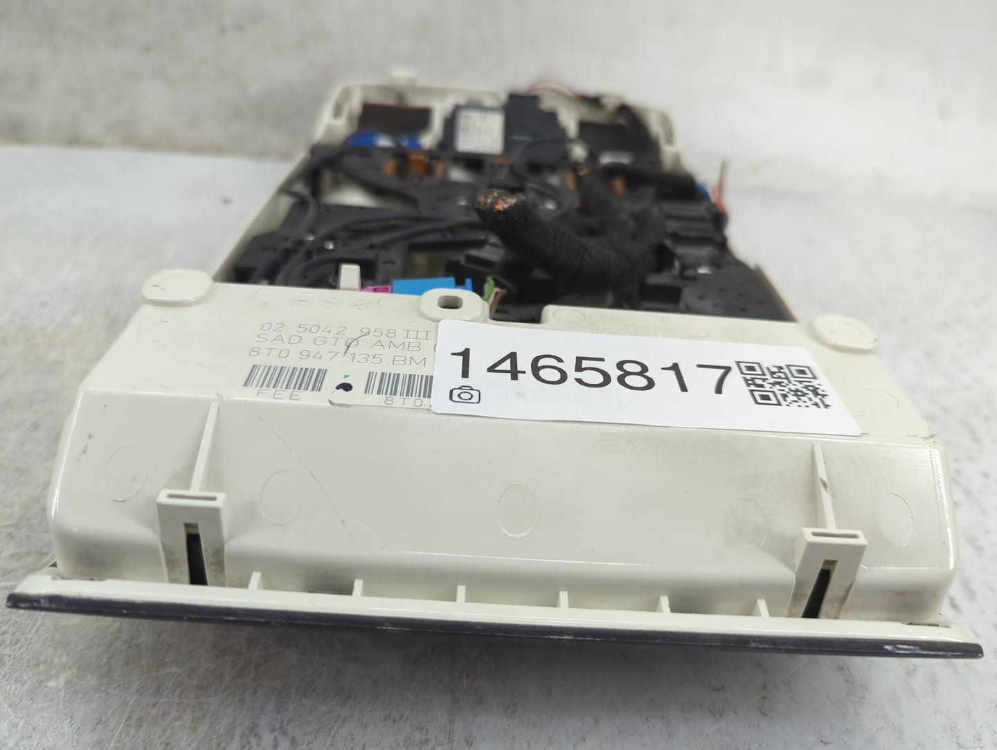 2013-2015 Audi A4 Overhead Roof Console Black - Oemusedautoparts1.com