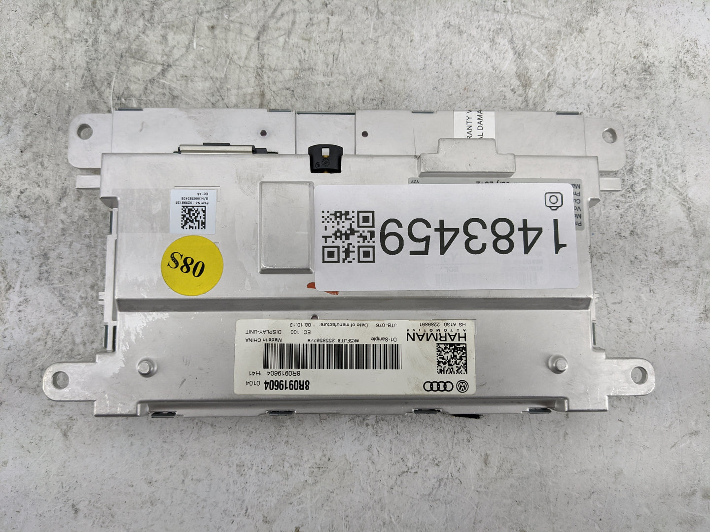 2013-2016 Audi A4 Information Display Screen 1483459 - Oemusedautoparts1.com