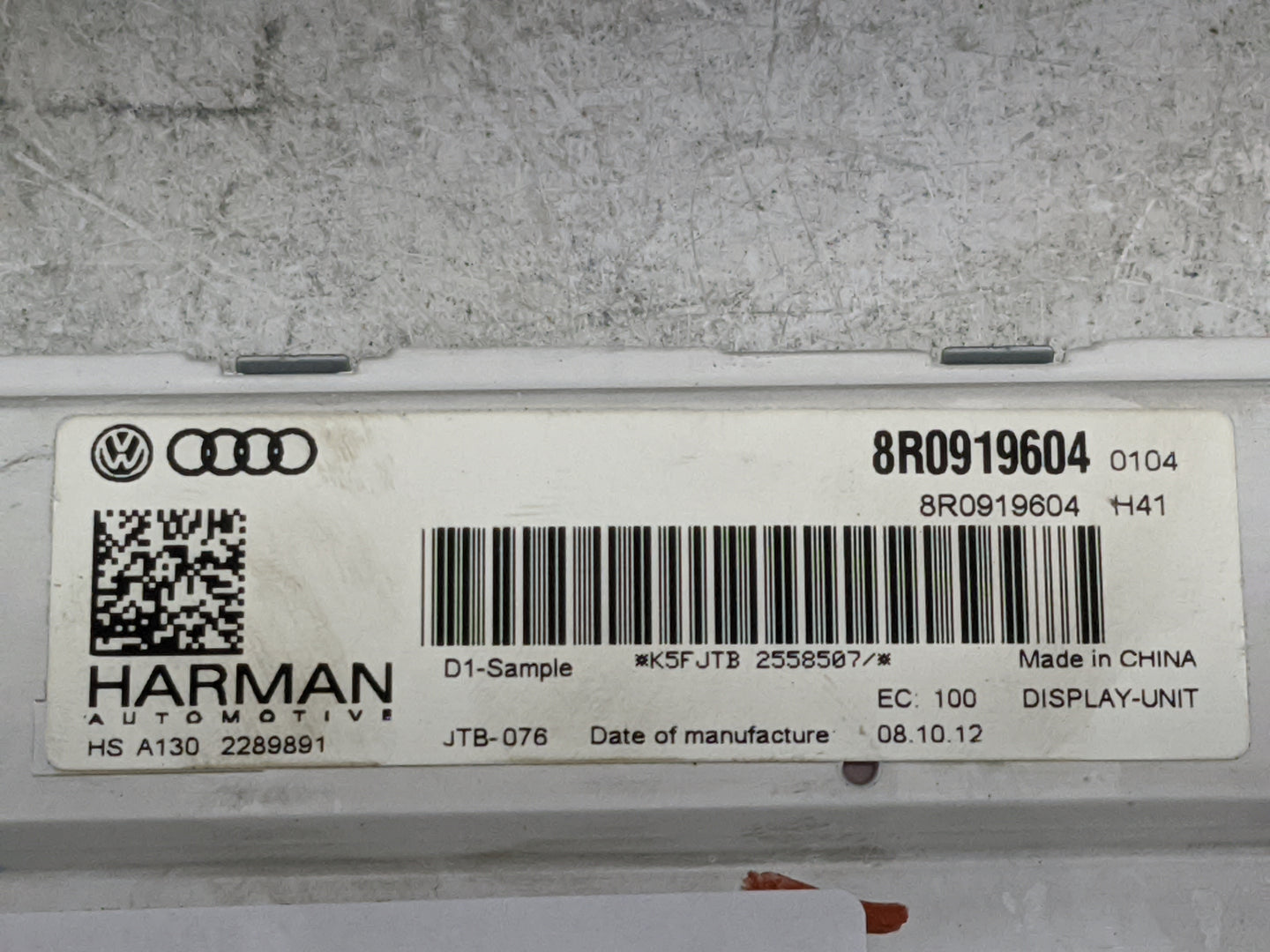 2013-2016 Audi A4 Information Display Screen 1483459 - Oemusedautoparts1.com