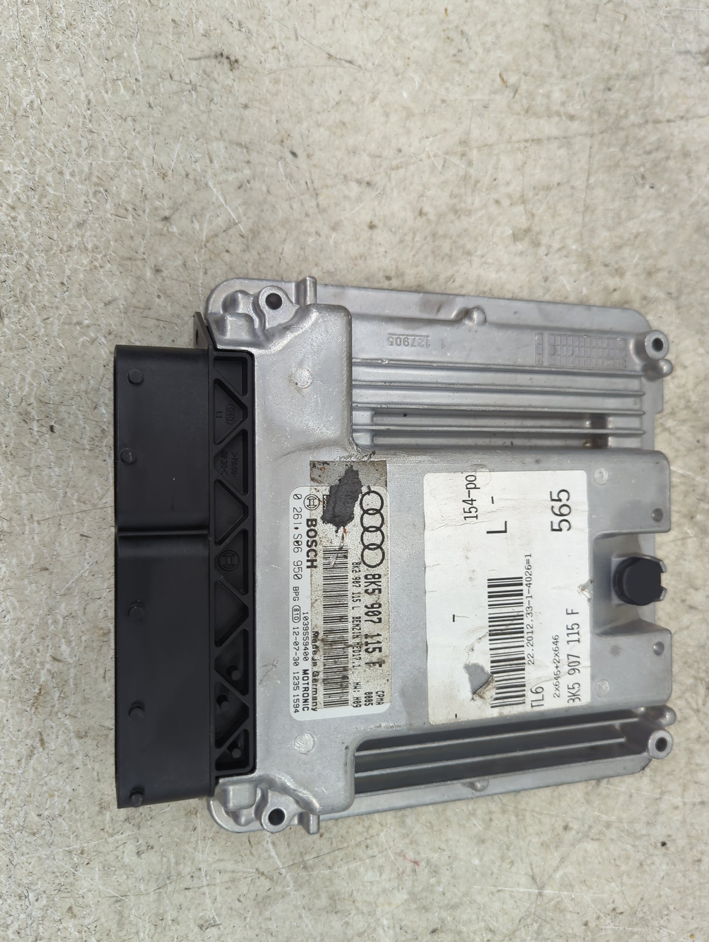 2013-2016 Audi A4 PCM Engine Control Computer ECU ECM PCU OEM P/N:8K5 907 115 F 0 261 S06 950 Fits Fits 2013 2014 2015 2016 