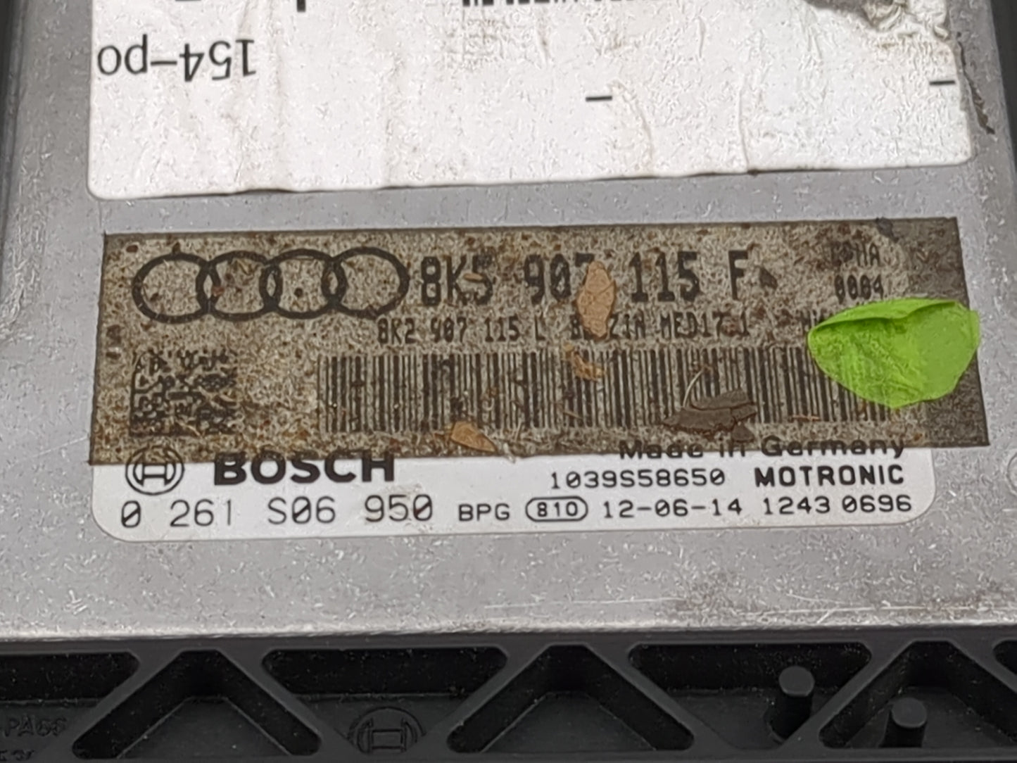 2013-2016 Audi A4 PCM Engine Control Computer ECU ECM PCU OEM P/N:8K5907115F 8K2907115L, 0261S06950 Fits Fits 2013 2014 2015