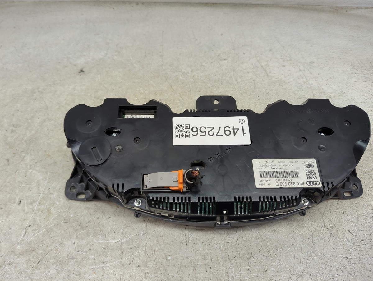 2013 Audi A4 Instrument Cluster Speedometer Gauges P/N:8K0920982D 503002561302 Miles: Fits OEM Used Auto Parts - Oemusedauto