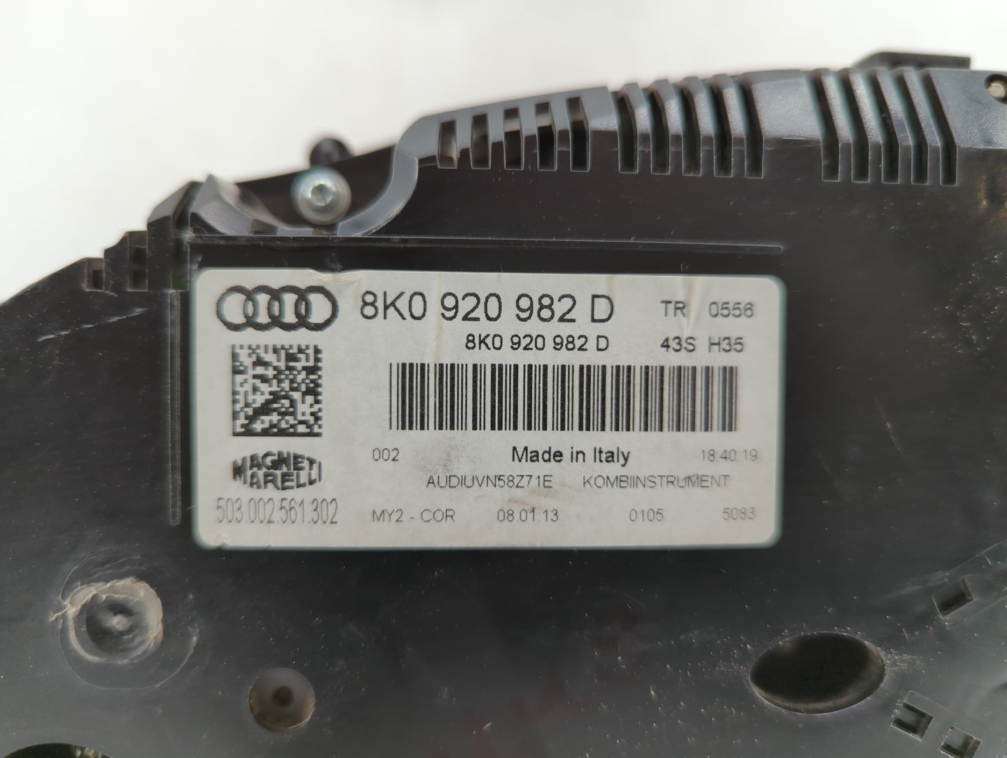 2013 Audi A4 Instrument Cluster Speedometer Gauges P/N:8K0 920 982 D 8K0 920 982 D Fits OEM Used Auto Parts - Oemusedautopar