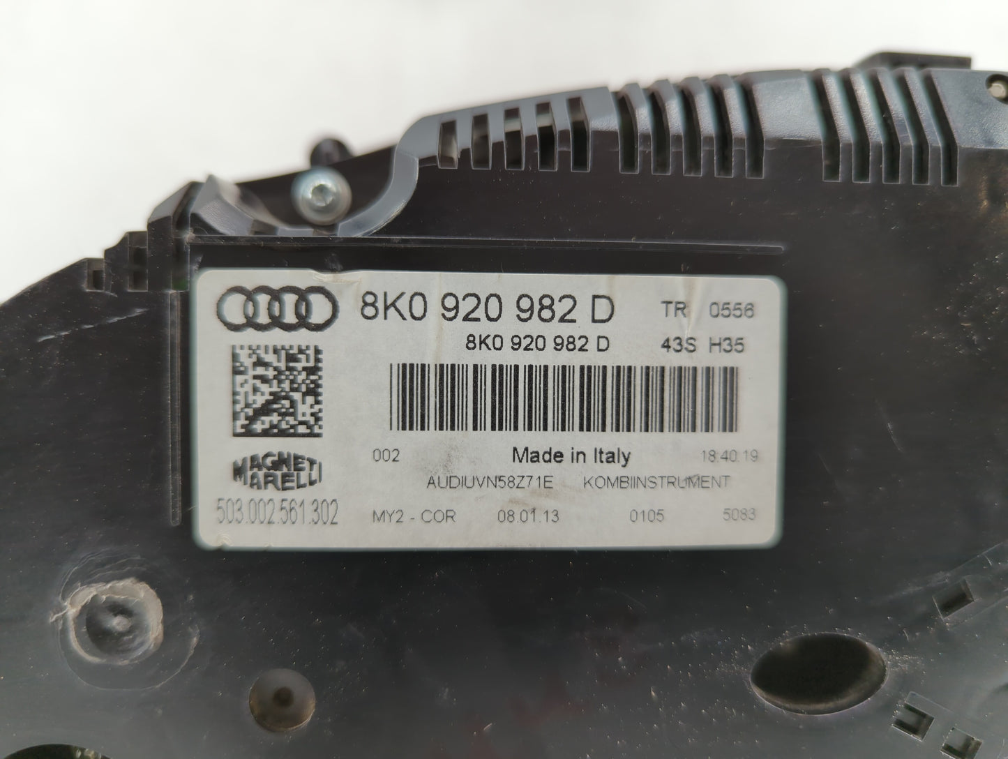 2013 Audi A4 Instrument Cluster Speedometer Gauges P/N:8K0 920 982 D 8K0 920 982 D Fits OEM Used Auto Parts - Oemusedautopar