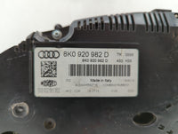 2013 Audi A4 Instrument Cluster Speedometer Gauges P/N:8K0 920 982 D 8K0 920 982 D Fits OEM Used Auto Parts - Oemusedautopar