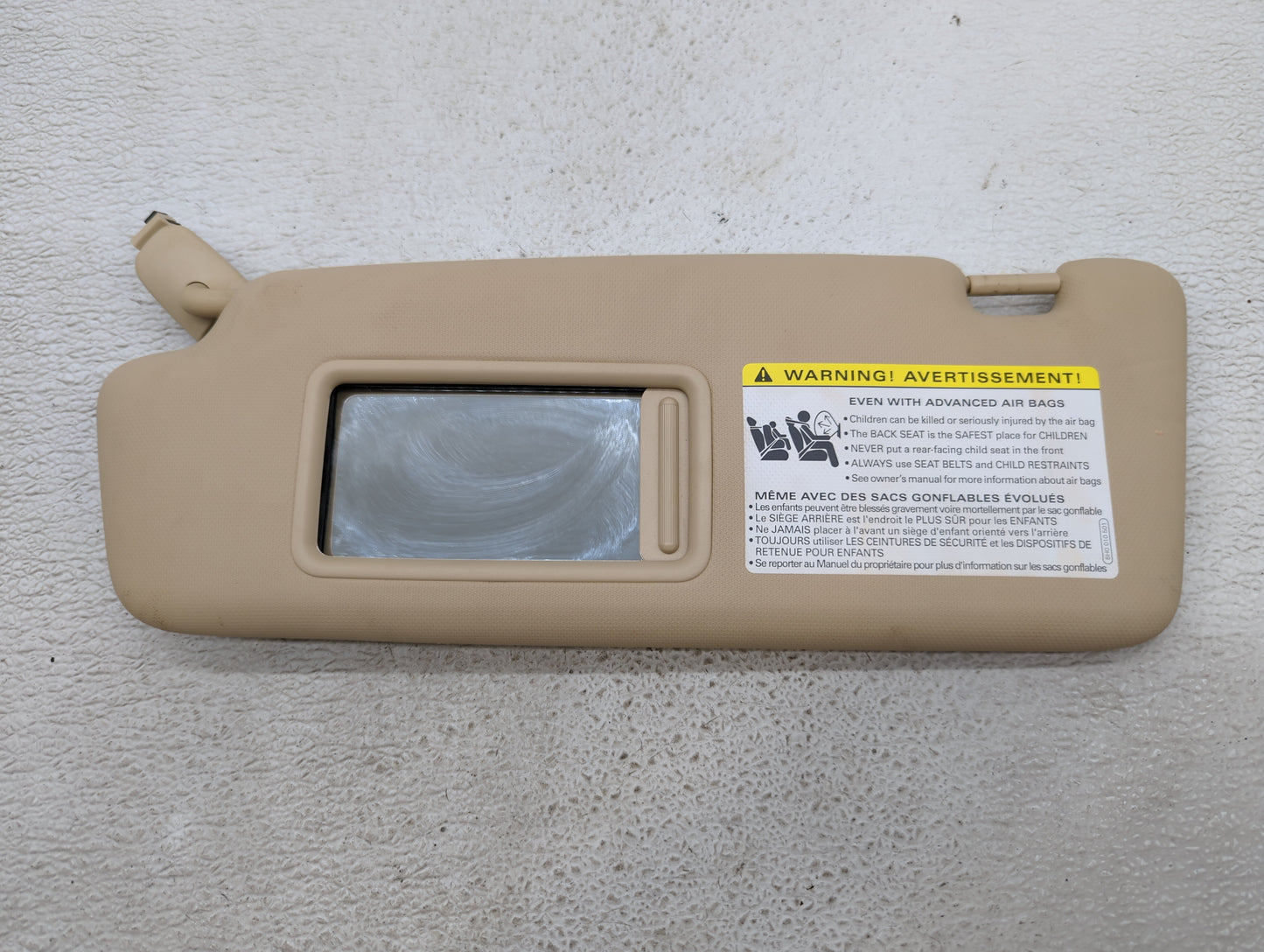 2013-2016 Audi A4 Sun Visor Shade Replacement Driver Left Mirror Fits Fits 2013 2014 2015 2016 OEM Used Auto Parts - Oemused