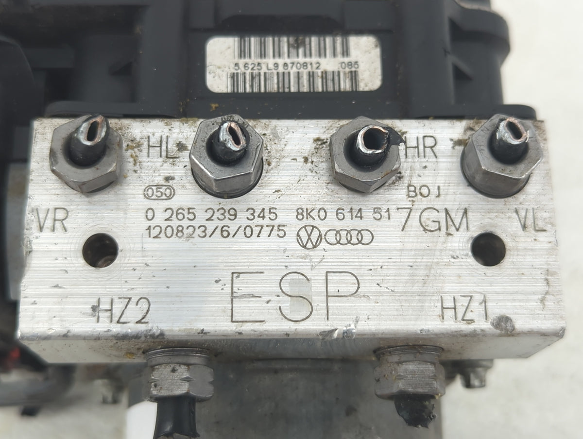 2013 Audi A4 Anti-Lock Brake ABS Pump Module Actuator OEM P/N:8K0 614 517GM 8K0 907 379 CK Fits OEM Used Auto Parts - Oemuse