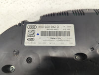 2013 Audi A4 Instrument Cluster Speedometer Gauges P/N:8K0 920 982 D Fits OEM Used Auto Parts - Oemusedautoparts1.com
