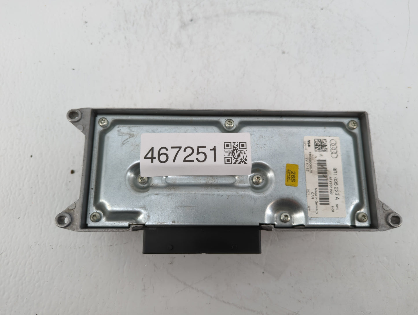 2013-2016 Audi A4 Radio AM FM Cd Player Receiver Replacement P/N:8R1 035 223 A Fits Fits 2013 2014 2015 2016 OEM Used Auto P
