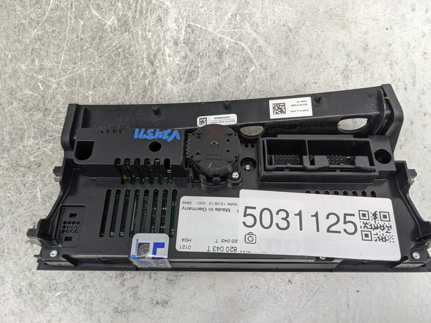 2013-2016 Audi A4 Climate Control Module Temperature AC/Heater Replacement P/N:8K1820043T A2C37832700 Fits OEM Used Auto Par
