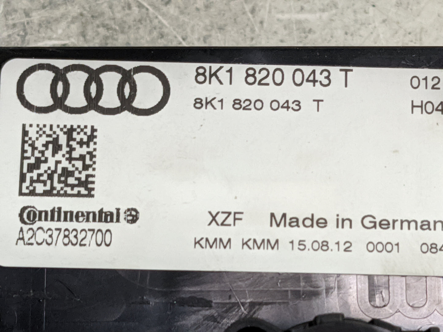 2013-2016 Audi A4 Climate Control Module Temperature AC/Heater Replacement P/N:8K1820043T A2C37832700 Fits OEM Used Auto Par