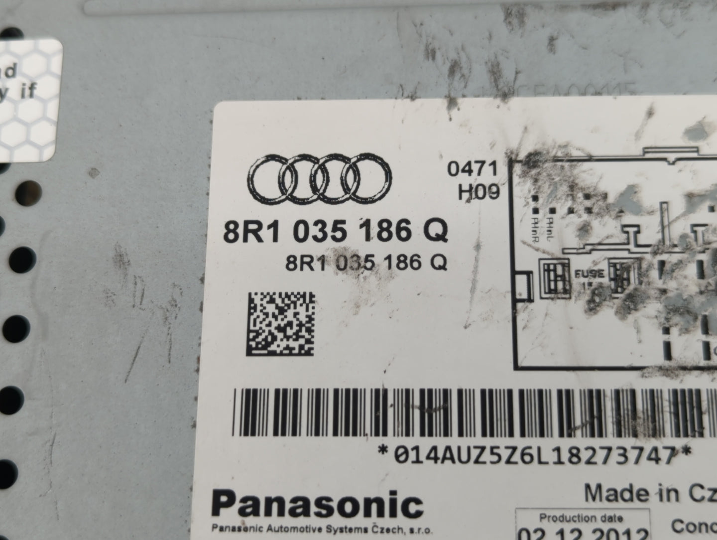 2013-2016 Audi A4 Am Fm Cd Player Radio Receiver - Oemusedautoparts1.com