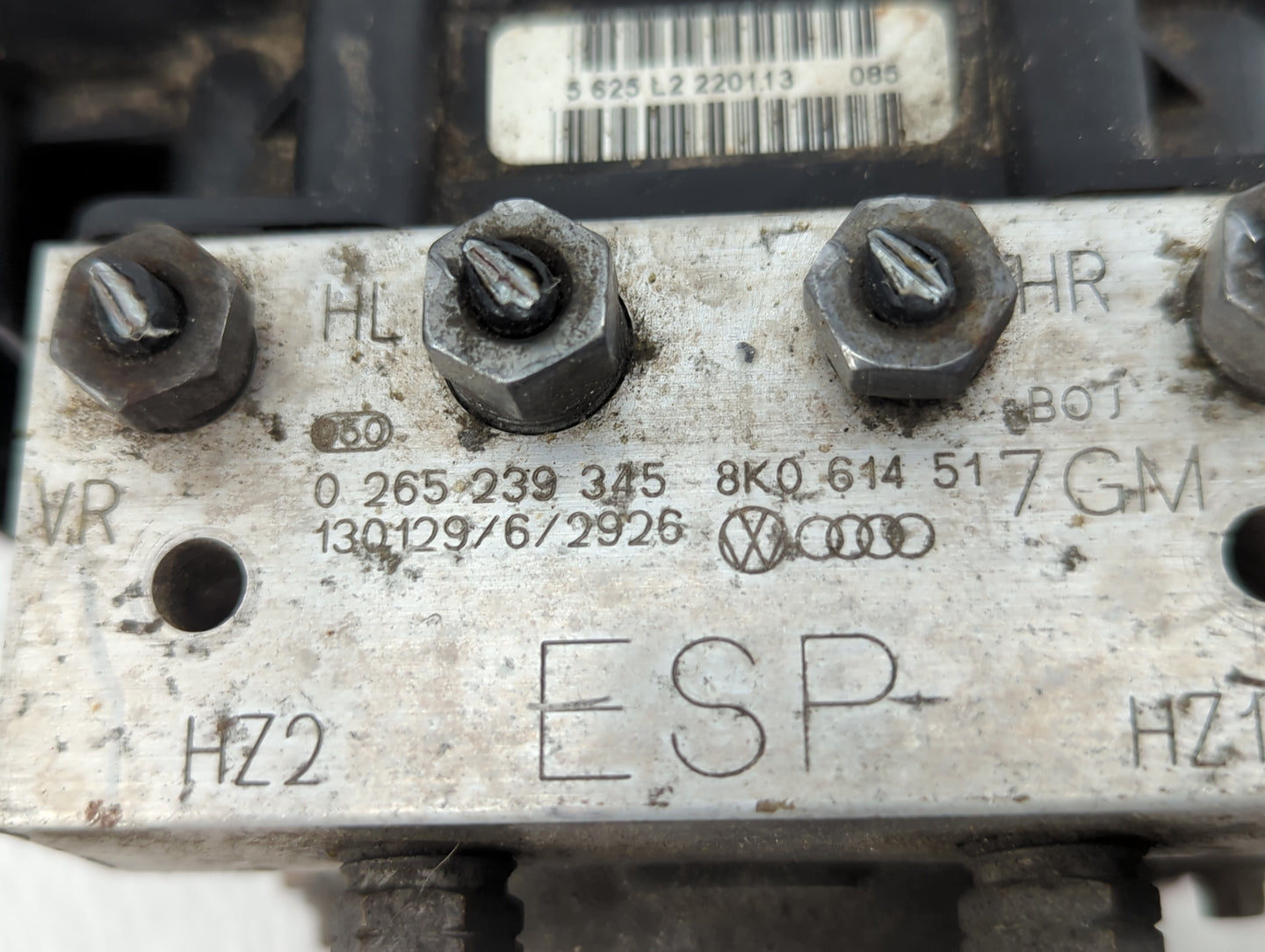 2013 Audi A4 ABS Pump Control Module Replacement P/N:0 265 239 345 8K0 614 517GM Fits OEM Used Auto Parts - Oemusedautoparts