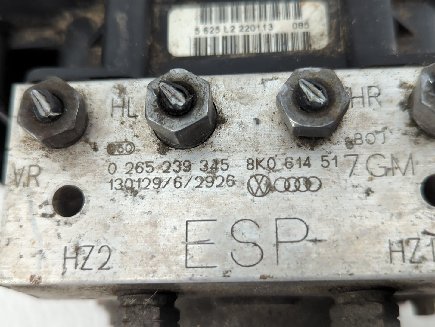 2013 Audi A4 ABS Pump Control Module Replacement P/N:0 265 239 345 8K0 614 517GM Fits OEM Used Auto Parts - Oemusedautoparts