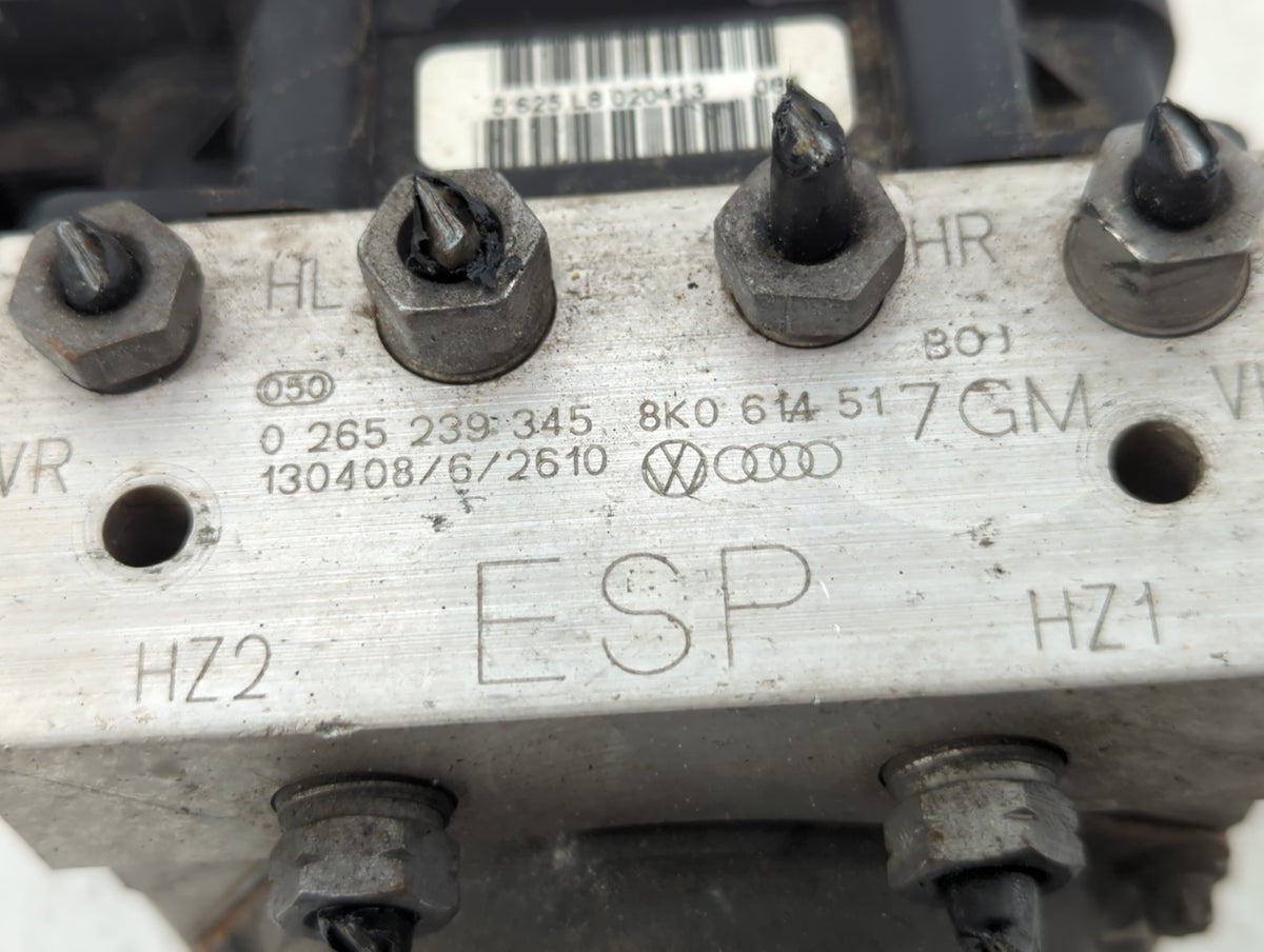 2013 Audi A4 Anti-Lock Brake ABS Pump Module Actuator OEM P/N:0 265 239 345 8K0 614 517GM Fits OEM Used Auto Parts - Oemused