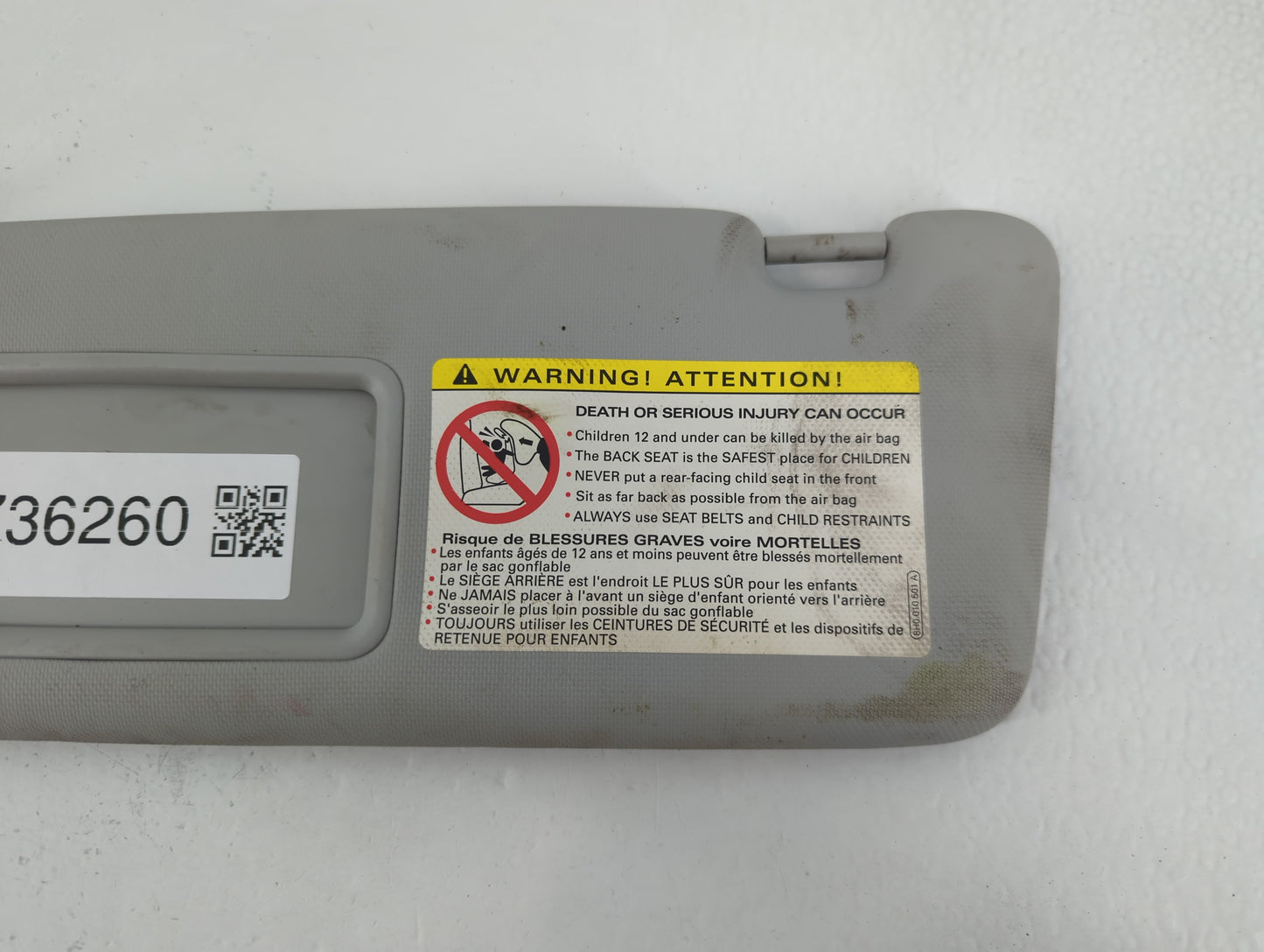 2013-2016 Audi A4 Sun Visor Shade Replacement Driver Left Mirror Fits Fits 2013 2014 2015 2016 OEM Used Auto Parts - Oemused