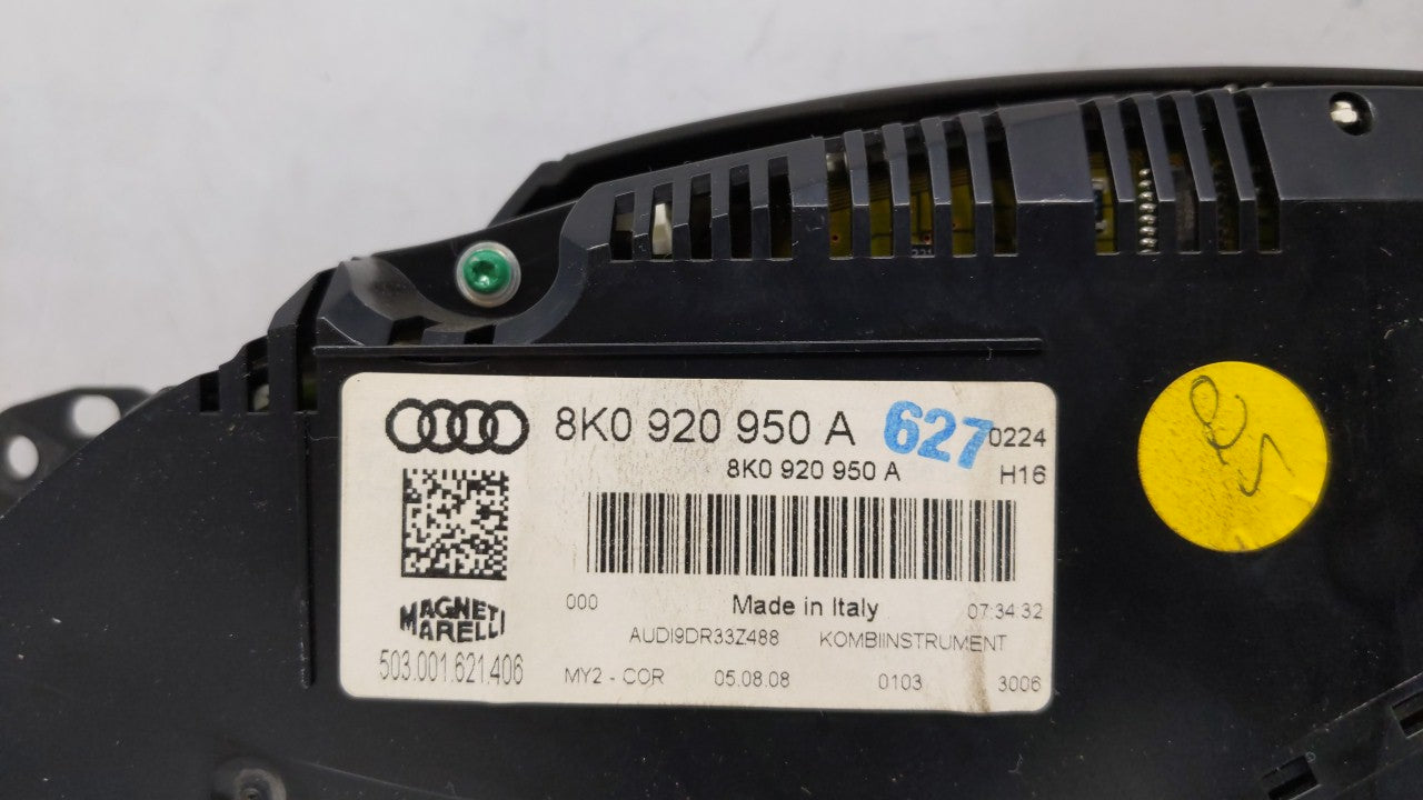 2013 Audi A4 Instrument Cluster Speedometer Gauges P/N:8K0 920 950R 8K0 920 950 A Fits OEM Used Auto Parts - Oemusedautopart