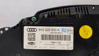 2013 Audi A4 Instrument Cluster Speedometer Gauges P/N:8K0 920 950R 8K0 920 950 A Fits OEM Used Auto Parts - Oemusedautopart