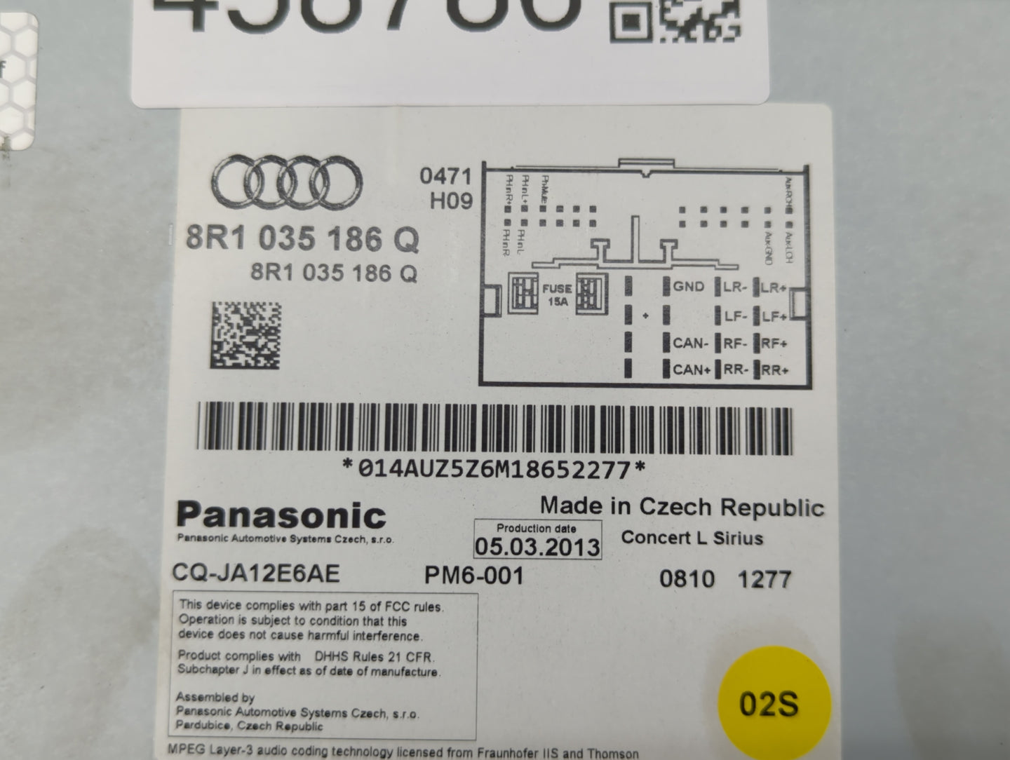 2013-2016 Audi A4 Quattro Am Fm Cd Player Radio Receiver - Oemusedautoparts1.com