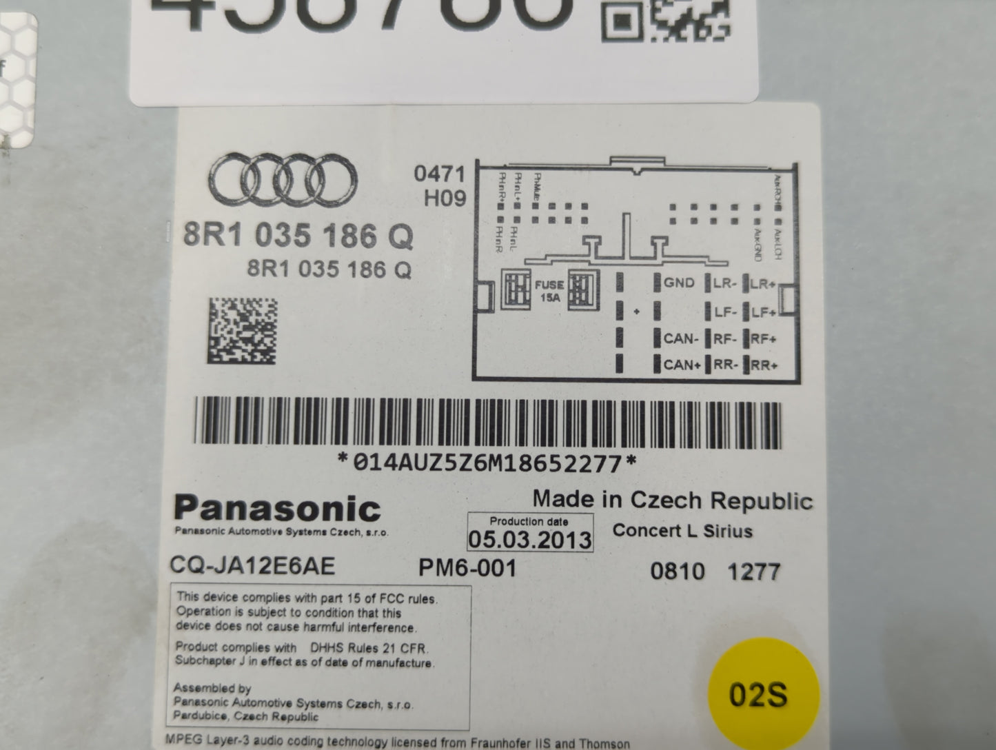 2013-2016 Audi A4 Quattro Am Fm Cd Player Radio Receiver - Oemusedautoparts1.com