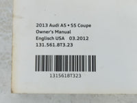 2013 Audi A5 Owners Manual Book Guide P/N:131 561 8T3 23 OEM Used Auto Parts - Oemusedautoparts1.com