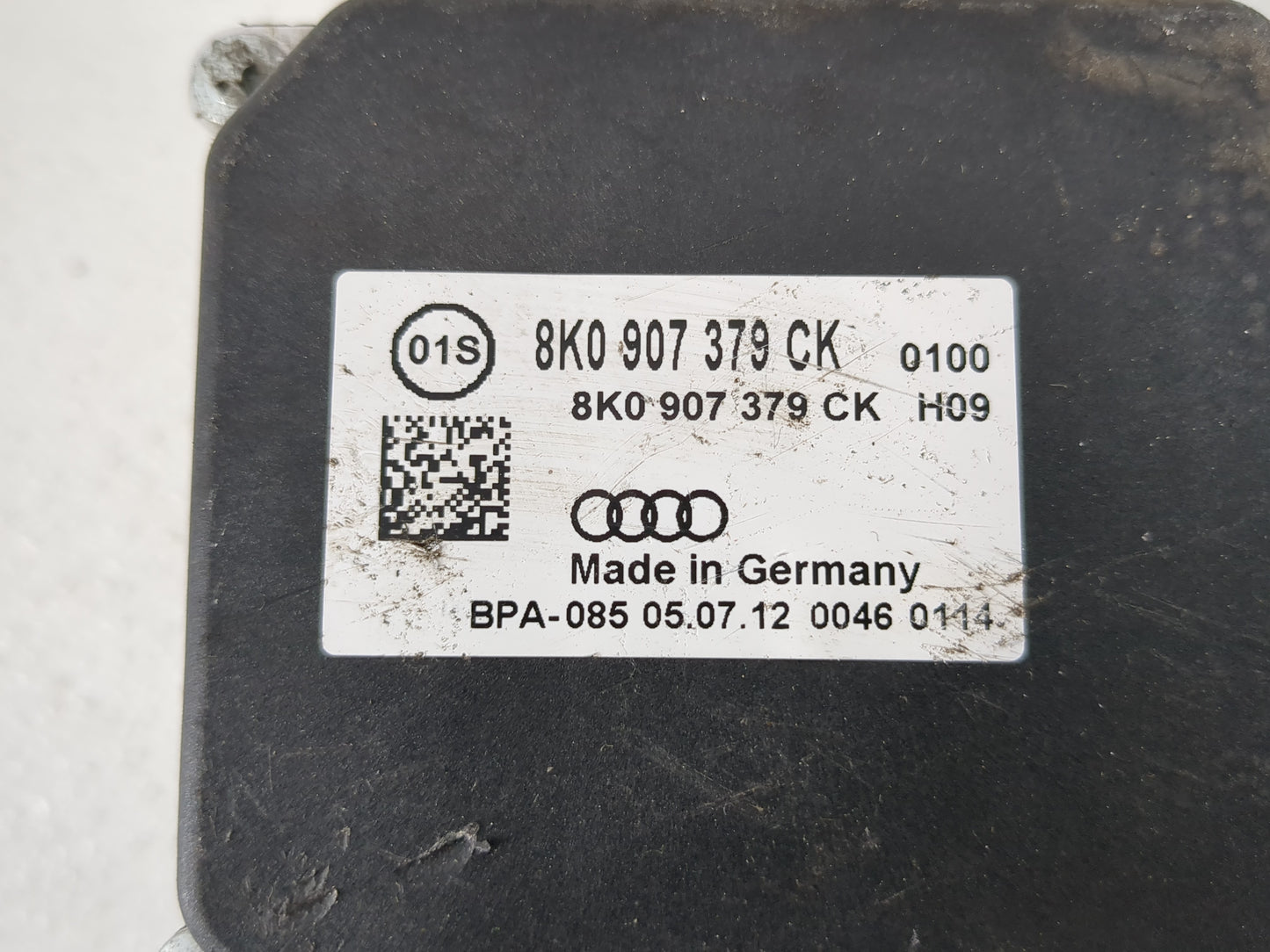 2013 Audi A5 ABS Pump Control Module Replacement P/N:8K0 907 379 CK Fits OEM Used Auto Parts - Oemusedautoparts1.com