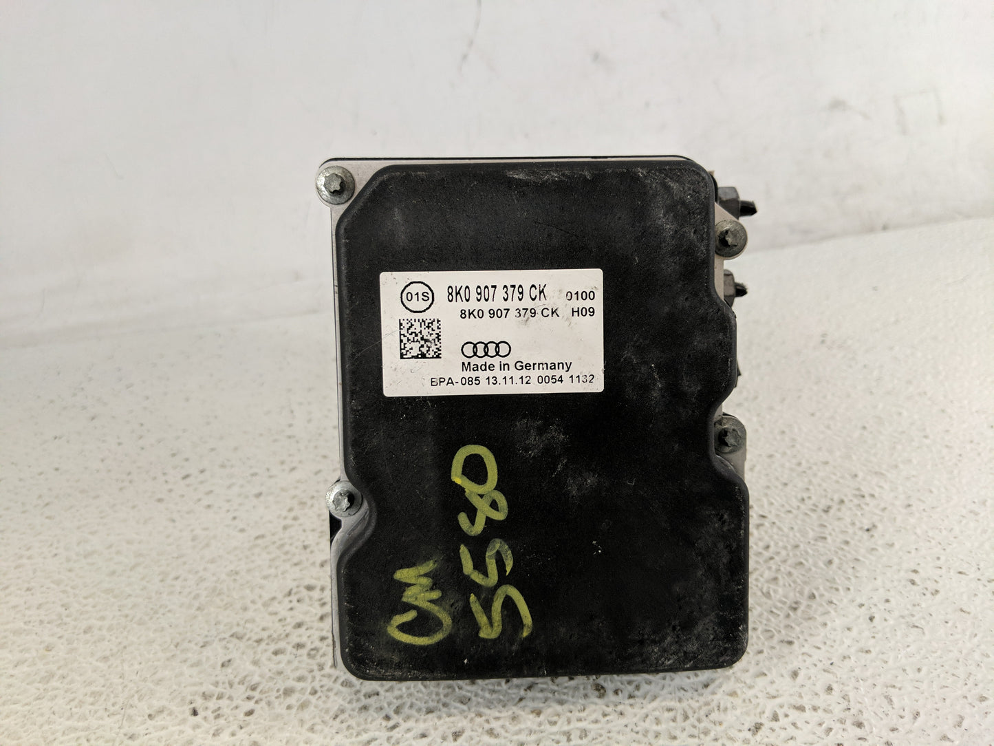 2013 Audi A5 ABS Pump Control Module Replacement P/N:8K0 907 379 CK Fits OEM Used Auto Parts - Oemusedautoparts1.com