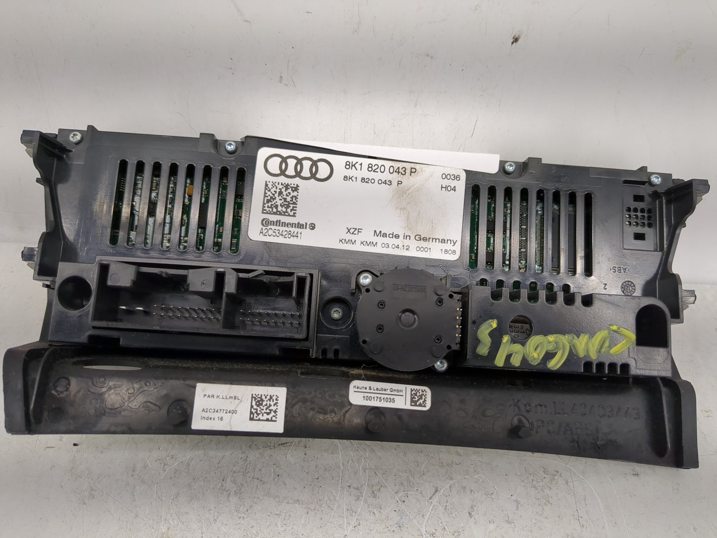 2010-2013 Audi A5 Climate Control Module Temperature AC/Heater Replacement P/N:8K1 820 043 T Fits Fits 2010 2011 2012 2013 O