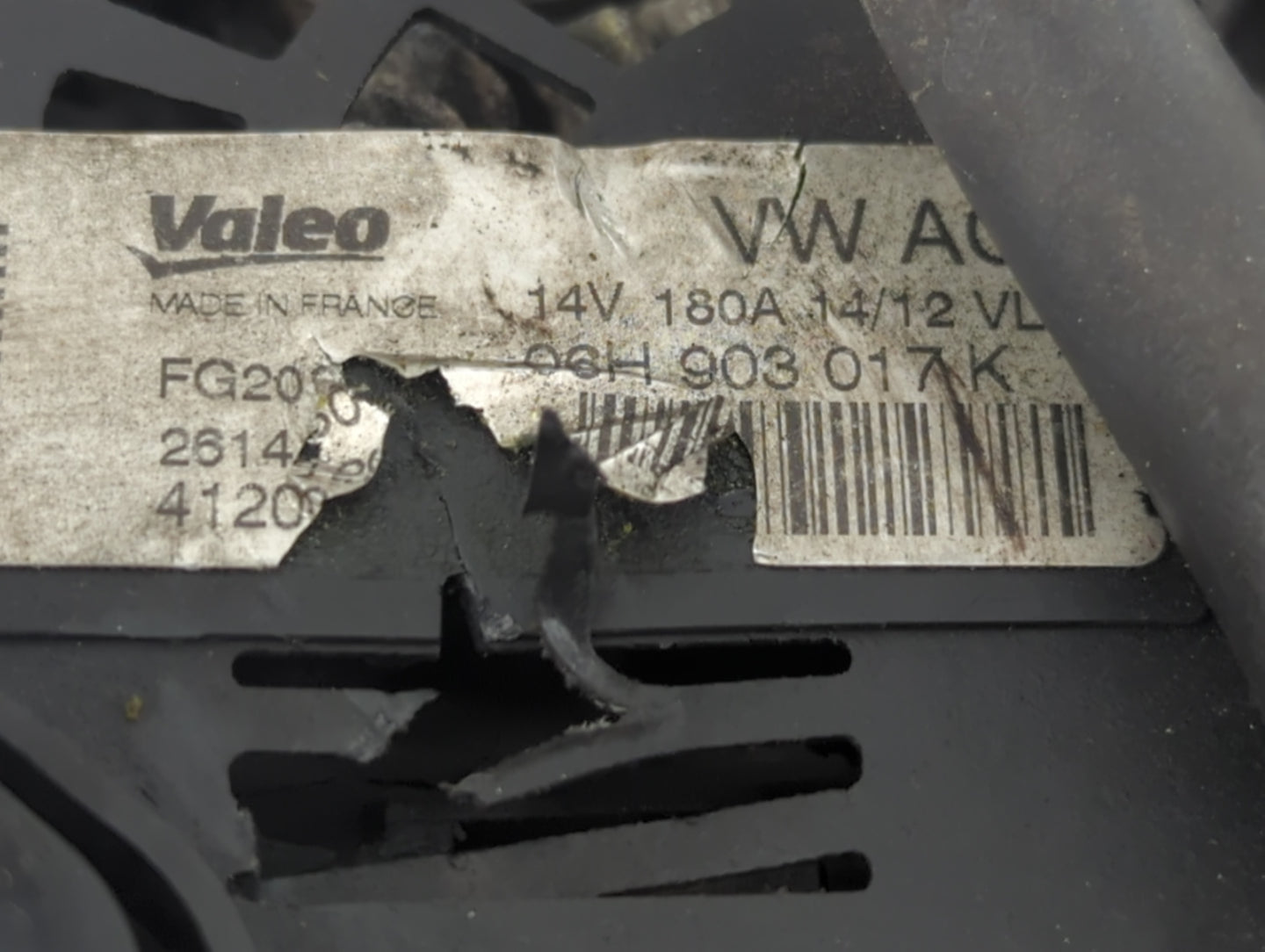 2013-2017 Audi A5 Alternator Replacement Generator Charging Assembly Engine OEM P/N:06H 903 017K Fits OEM Used Auto Parts - 