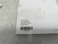 2013 Audi A5 Owners Manual Book Guide P/N:132.561.8T0.23 OEM Used Auto Parts - Oemusedautoparts1.com