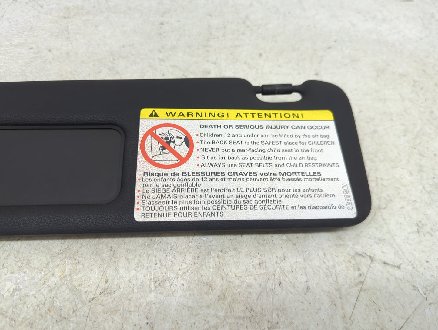2012-2013 Audi A5 Sun Visor Shade Replacement Driver Left Mirror Fits Fits 2012 2013 OEM Used Auto Parts - Oemusedautoparts1