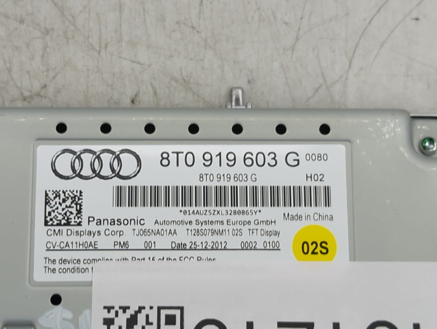 2013-2016 Audi A5 Information Display Screen - Oemusedautoparts1.com