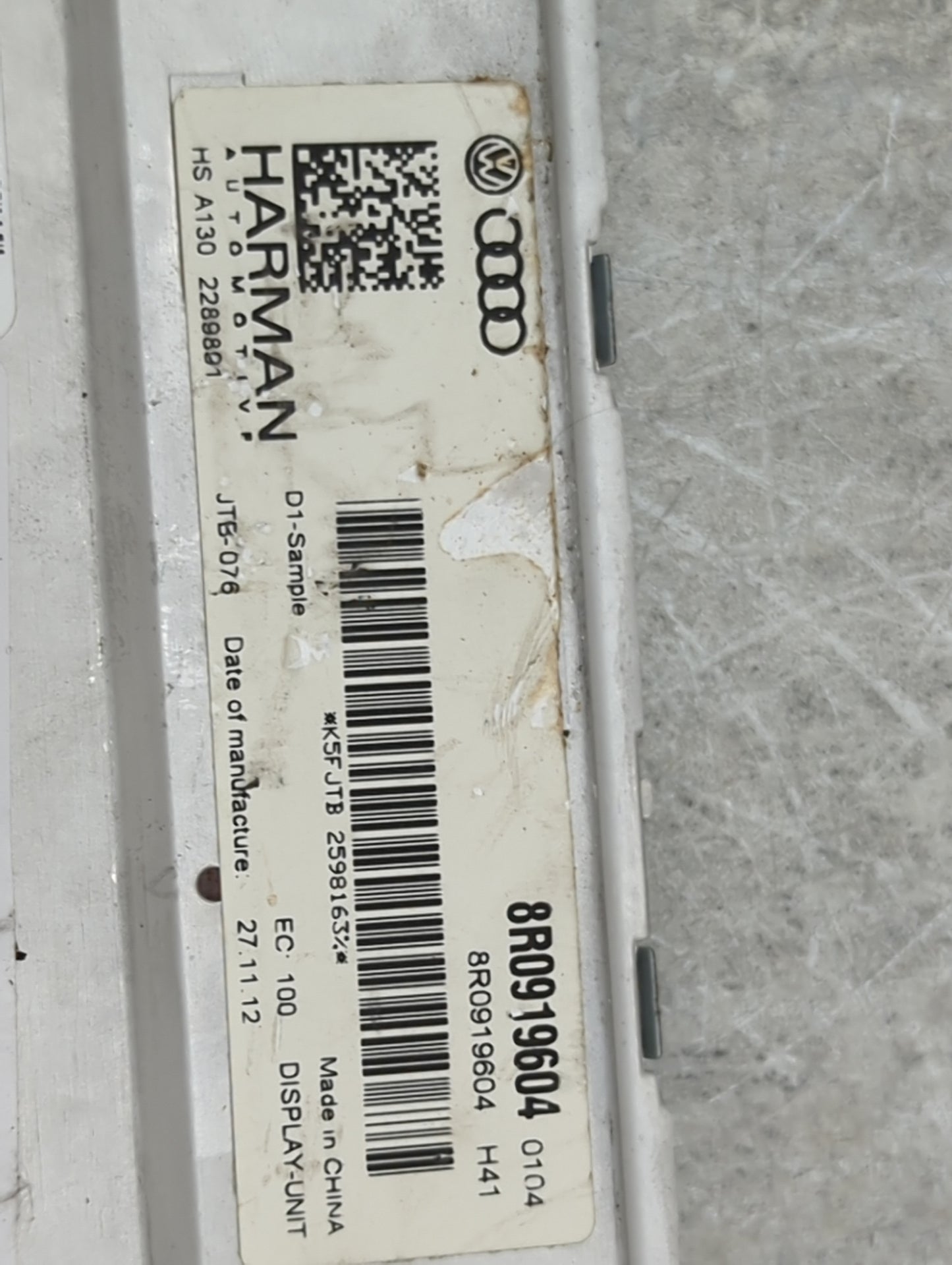 2013 Audi A5 Information Display Screen - Oemusedautoparts1.com