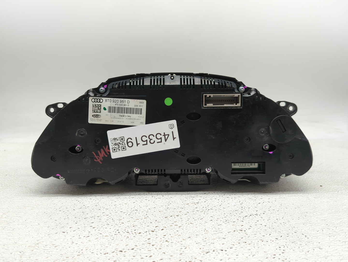 2013 Audi A5 Instrument Cluster Speedometer Gauges P/N:8T0920951D 503.002.550.401 Fits OEM Used Auto Parts - Oemusedautopart