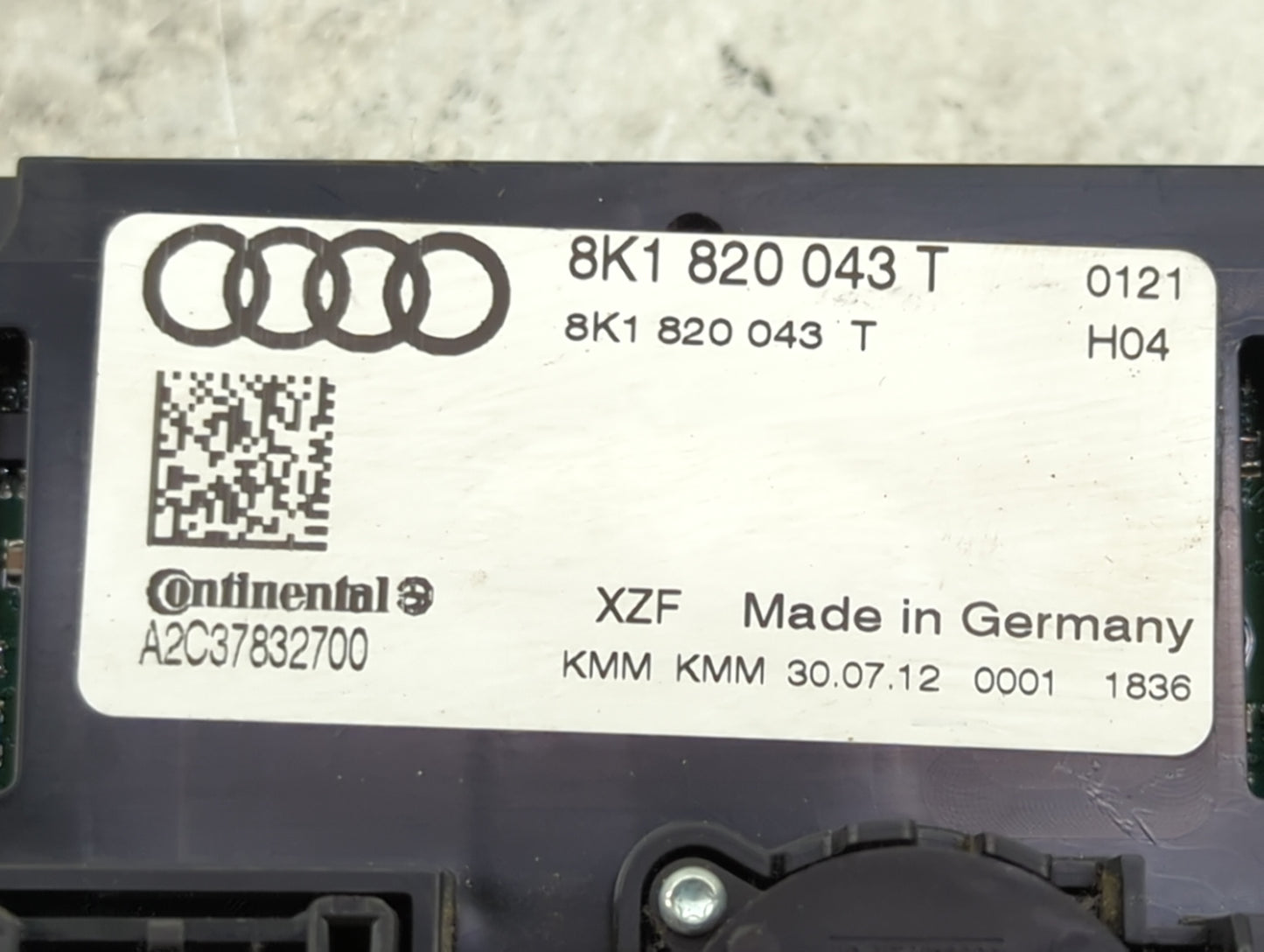 2010-2013 Audi A5 Climate Control Module Temperature AC/Heater Replacement P/N:8K1 820 043 T Fits Fits 2009 2010 2011 2012 2