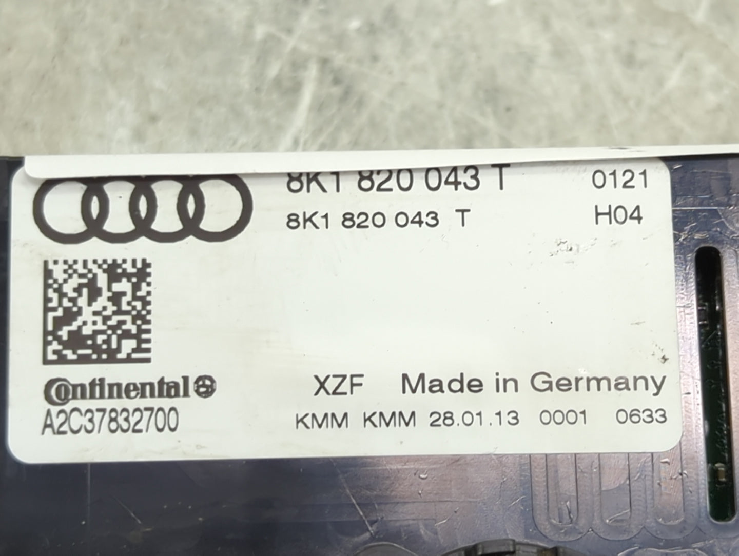 2010-2013 Audi A5 Climate Control Module Temperature AC/Heater Replacement P/N:8K1 820 043 T Fits Fits 2009 2010 2011 2012 2