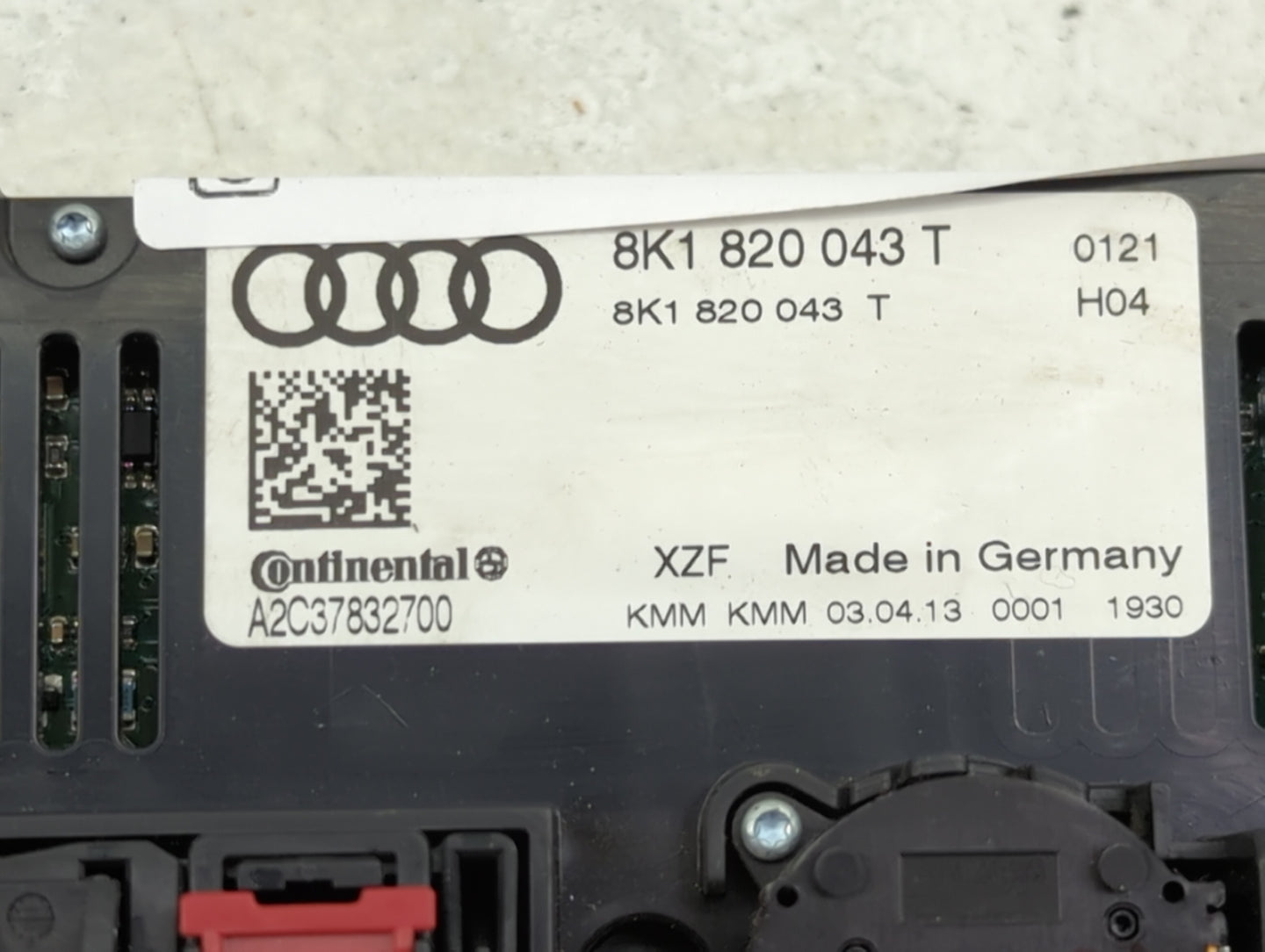 2010-2013 Audi A5 Climate Control Module Temperature AC/Heater Replacement P/N:8K1 820 043 T Fits Fits 2009 2010 2011 2012 2