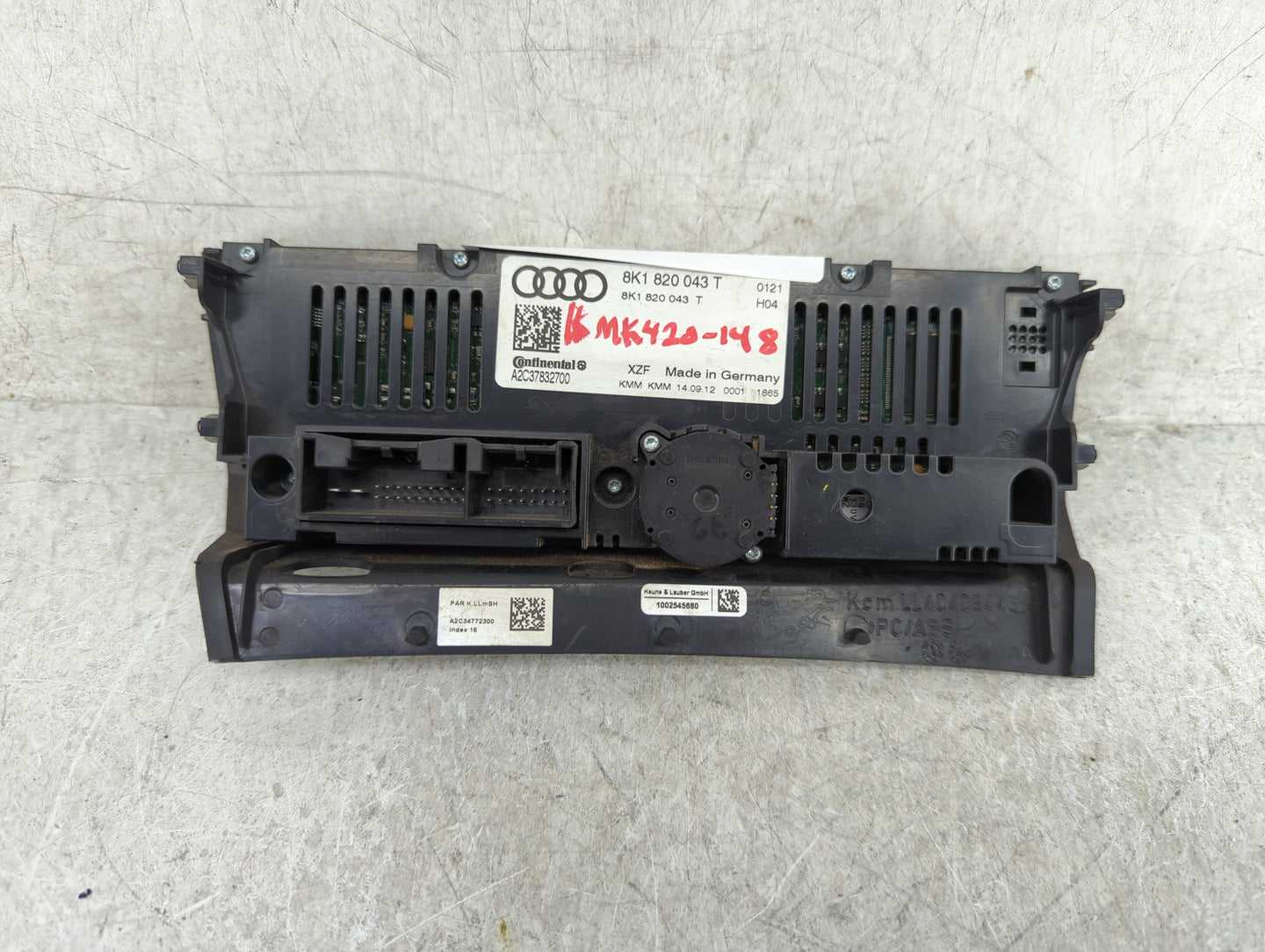 2010-2013 Audi A5 Climate Control Module Temperature AC/Heater Replacement P/N:8K1 820 043 T Fits Fits 2009 2010 2011 2012 2