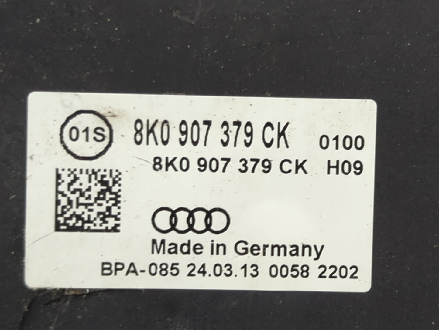 2013 Audi A5 ABS Pump Control Module Replacement P/N:8K0 907 379 CK Fits OEM Used Auto Parts - Oemusedautoparts1.com